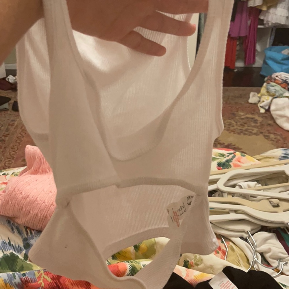 white, size 8, nasty gal shirt